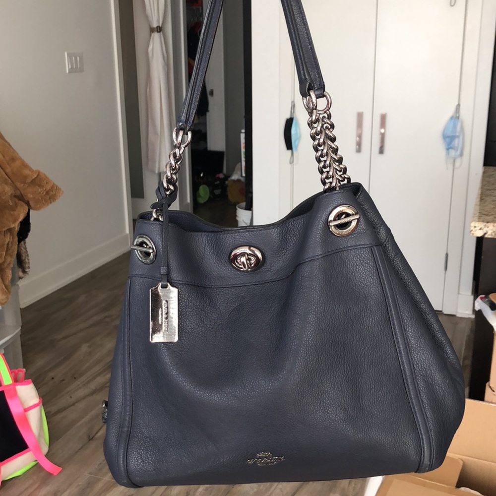 Coach Edie Turnlock Shoulder Bag